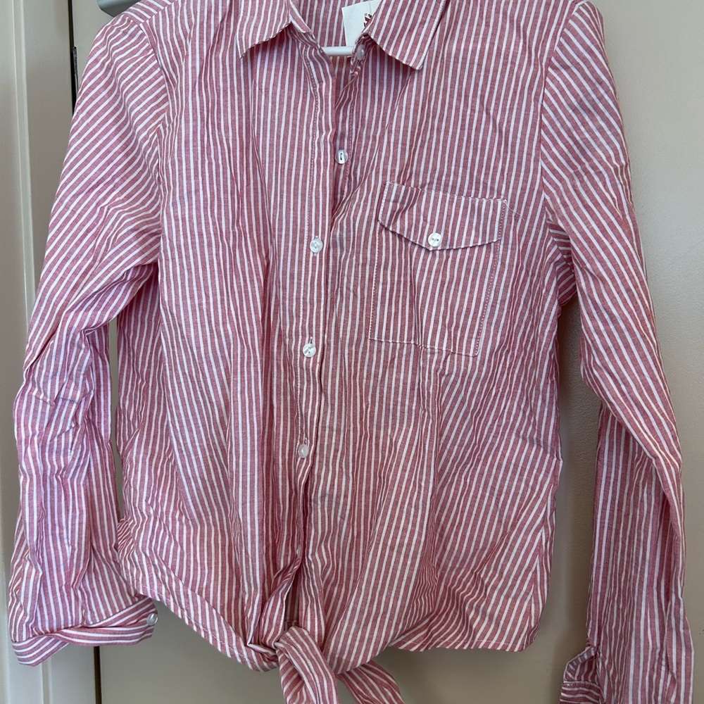 Love Notes Striped Blouse Medium